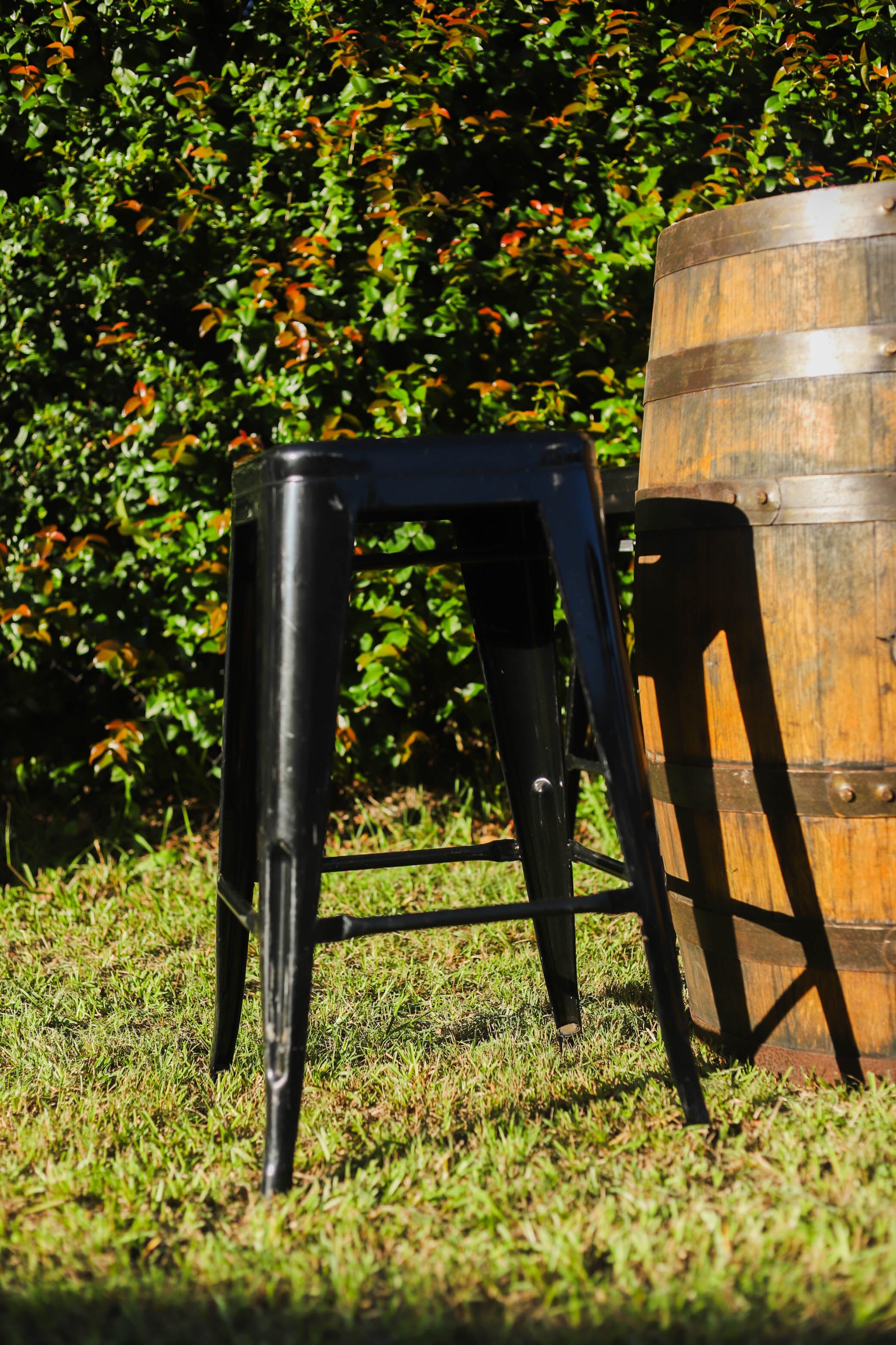 Rum Barrel and Barstool Package