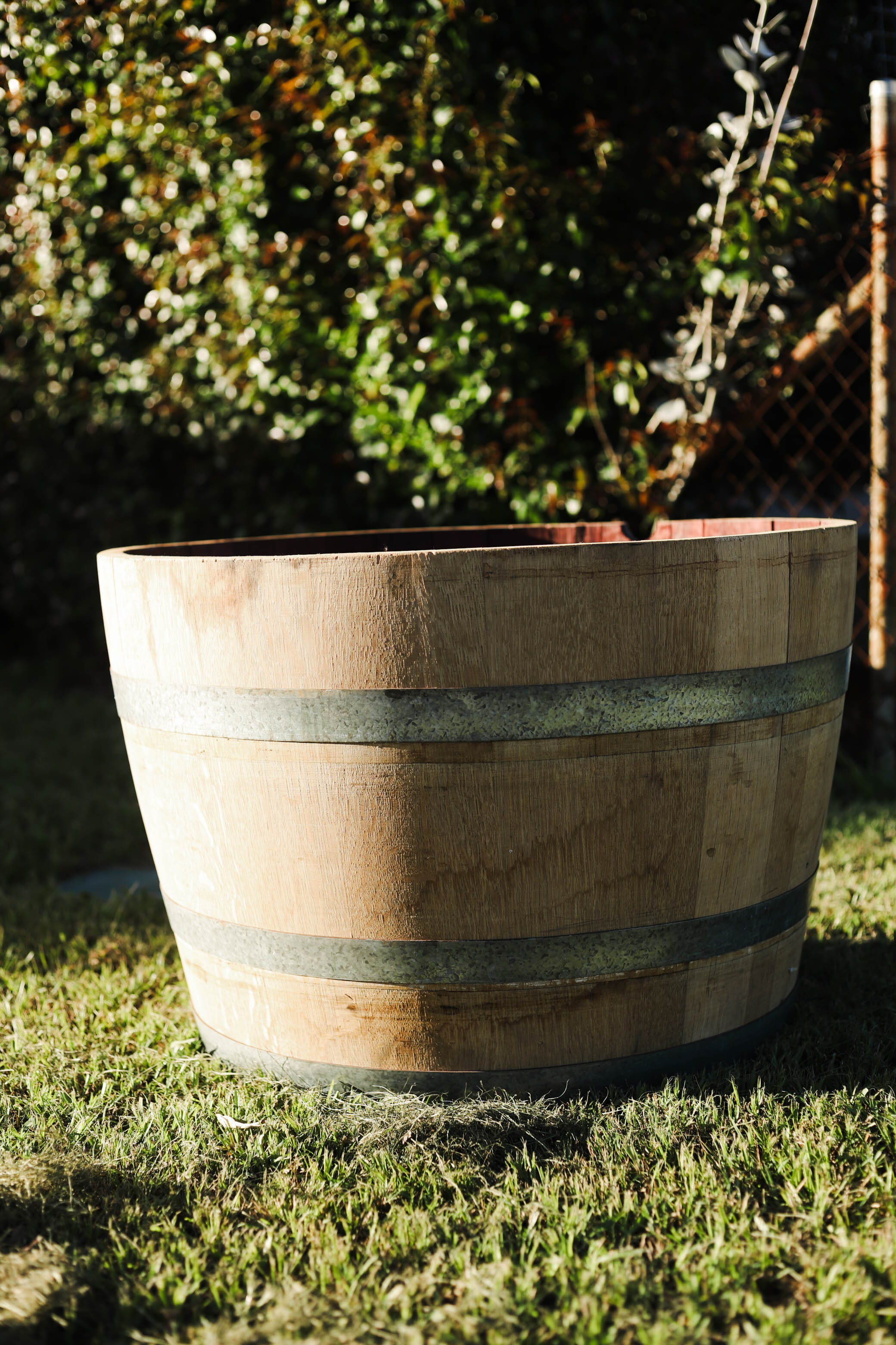 Half Wine Barrel Esky
