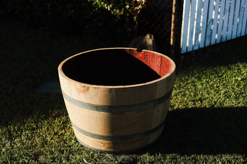 Half Wine Barrel Esky