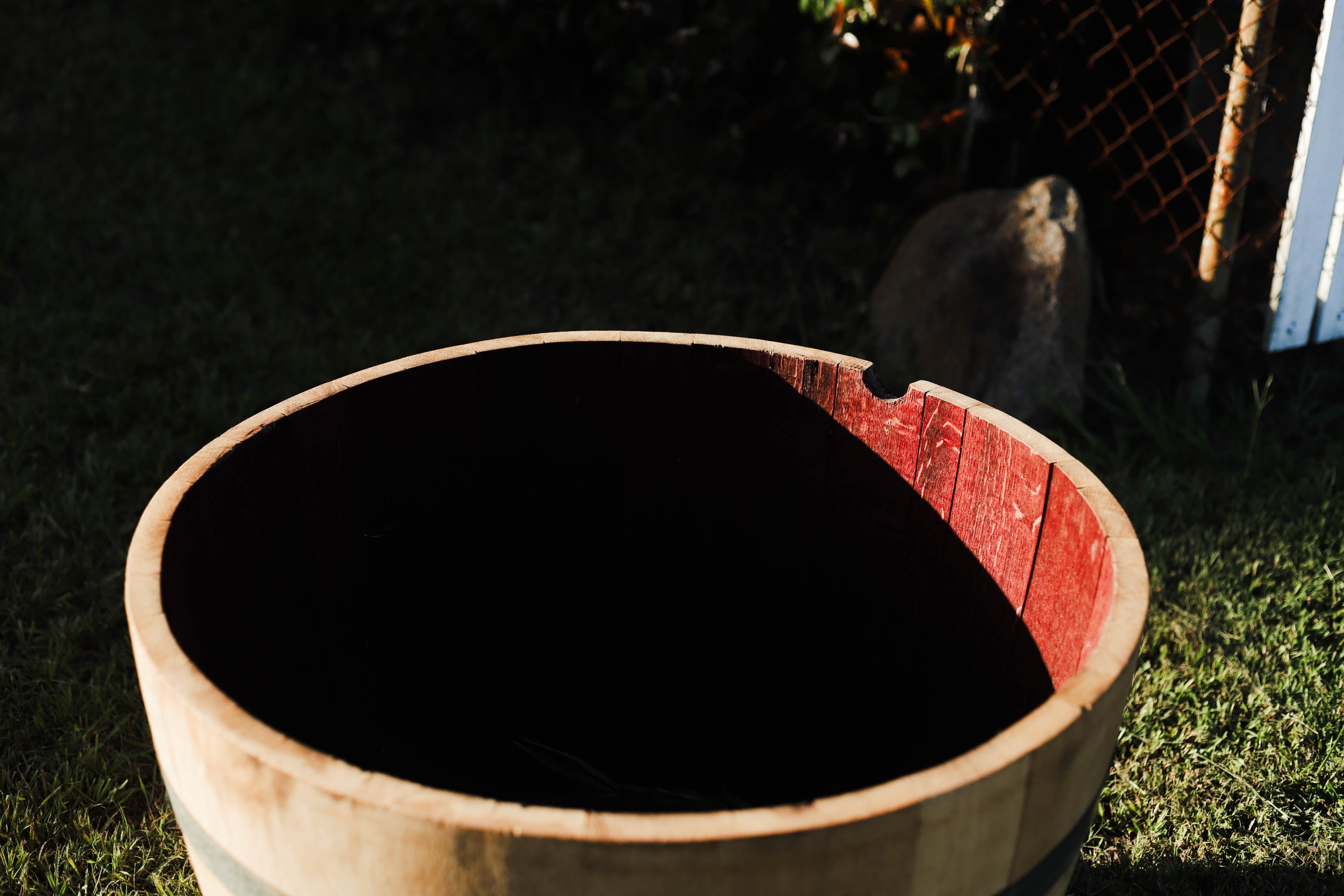 Half Wine Barrel Esky